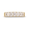 Thumbnail Image 4 of 2 CT. T.W. Emerald-Cut Certified Lab-Grown Diamond Seven Stone Anniversary Band in 14K Gold (F/SI2)