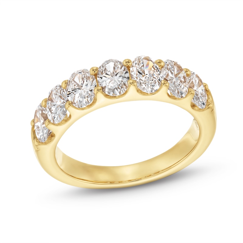 Main Image 1 of 2 CT. T.W. Oval Certified Lab-Grown Diamond Seven Stone Anniversary Band in 14K Gold (F/SI2)