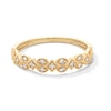 Thumbnail Image 1 of 1/15 CT. T.W. Diamond Art Deco Vintage-Style Stackable Anniversary Band in 10K Gold