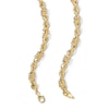 Thumbnail Image 3 of 6.4mm Rolling Byzantine Chain Necklace in Hollow 10K Gold - 18"