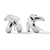 Thumbnail Image 1 of Crossover Curved Bar Stud Earrings in Hollow Sterling Silver