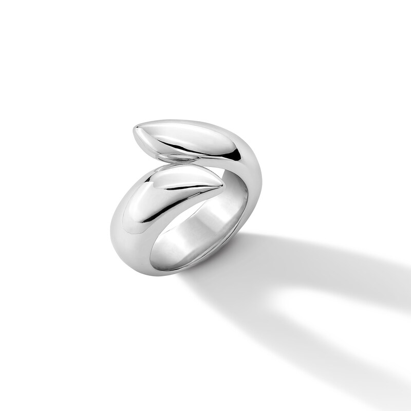 Main Image 3 of Puff Bypass Ring in Hollow Sterling Silver