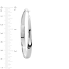 Thumbnail Image 3 of 49.5mm Tapered Hoop Earrings in Solid Sterling Silver