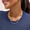 Thumbnail Image 2 of 3.9mm Paper Clip Chain Necklace in Solid Sterling Silver - 18”