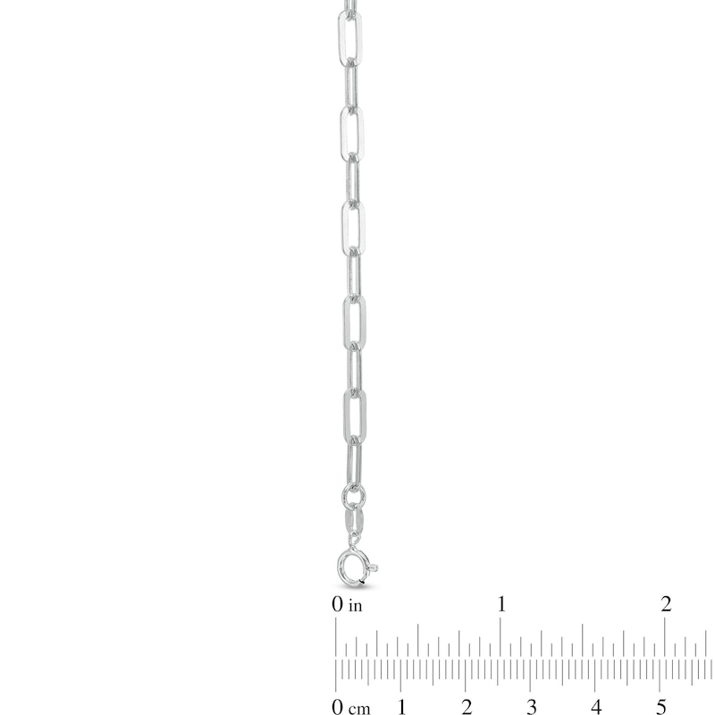 Main Image 3 of 3.9mm Paper Clip Chain Necklace in Solid Sterling Silver - 18”