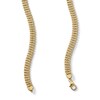 Thumbnail Image 3 of Graduated Double Curb Link Necklace in Hollow 10K Gold