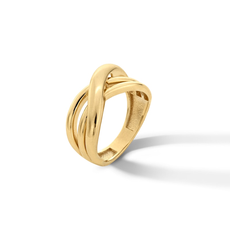 Main Image 1 of Crossover Ring in Solid 14K Gold
