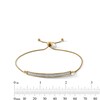 Thumbnail Image 3 of Glitter Enamel Bar Bolo Bracelet in Hollow 10K Gold - 9.5”