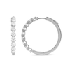 Thumbnail Image 2 of 2 CT. T.W. Lab-Grown Diamond Hoop Earrings in 10K White Gold (I/I1)