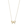 Thumbnail Image 1 of Bow Necklace in Solid 14K Gold
