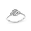 Thumbnail Image 1 of 1/4 CT. T.W. Multi-Diamond Open Frame Double Collar Promise Ring in 10K White Gold