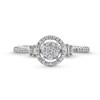 Thumbnail Image 4 of 1/4 CT. T.W. Multi-Diamond Open Frame Double Collar Promise Ring in 10K White Gold