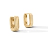 Thumbnail Image 1 of 17.6mm Geometric Triple Row Hoop Earrings in Semi-Solid 10K Gold