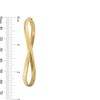 Thumbnail Image 3 of 60.0mm Diamond-Cut Twist Wave Hoop Earrings in Hollow 10K Gold