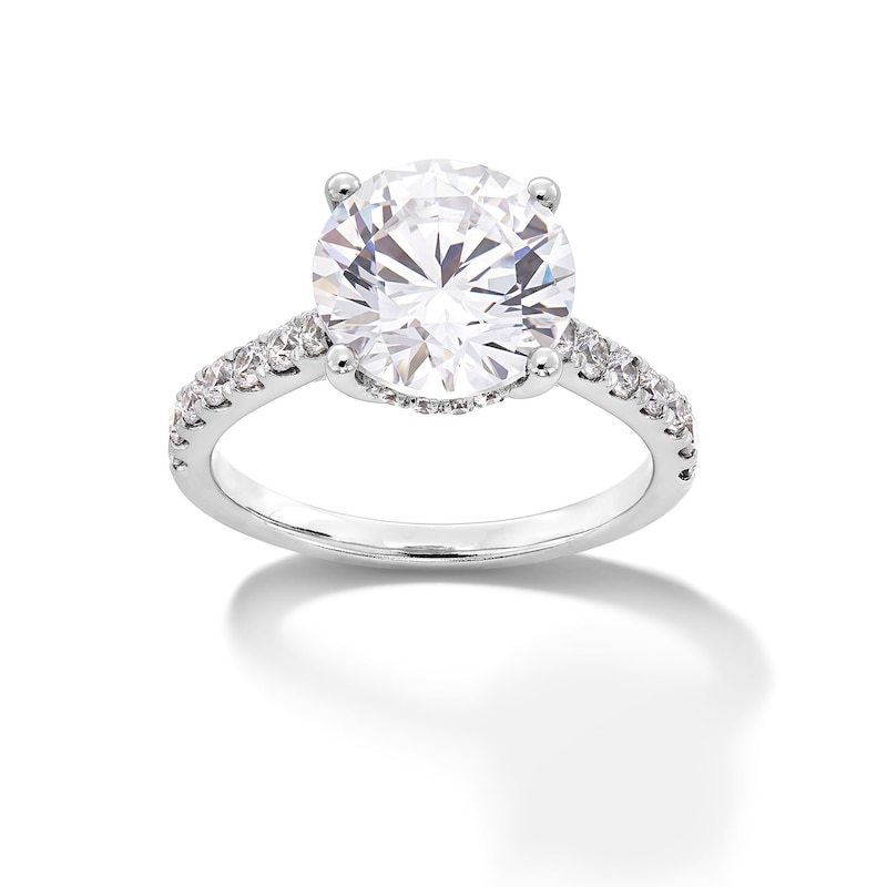 Main Image 1 of 4-1/2 CT. T.W. Certified Lab-Grown Diamond Hidden Frame Engagement Ring in 14K White Gold (F/VS2)