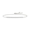 Thumbnail Image 1 of 2 CT. T.W. Lab-Grown Diamond Bubbles Line Bolo Bracelet in Sterling Silver - 9.0"