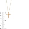 Thumbnail Image 3 of Opal Cross Pendant in 10K Gold