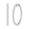 Thumbnail Image 1 of 2 CT. T.W. Lab-Grown Diamond Hoop Earrings in Sterling Silver