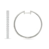 Thumbnail Image 3 of 2 CT. T.W. Lab-Grown Diamond Hoop Earrings in Sterling Silver