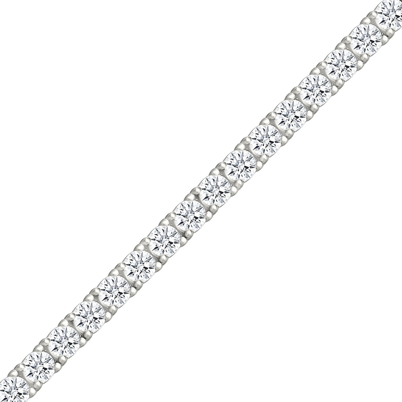 Main Image 1 of 4 CT. T.W. Lab-Grown Diamond Tennis Bracelet in Sterling Silver