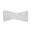 Thumbnail Image 3 of 1 CT. T.W. Lab-Grown Diamond Multi-Row Crossover Ring in Sterling Silver