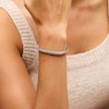 Thumbnail Image 2 of 1 CT. T.W. Lab-Grown Diamond Miracle Square Link Tennis Bracelet in Sterling Silver - 7.25"