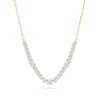 Thumbnail Image 1 of 1-1/2 CT. T.W. Lab-Grown Diamond Station Line Necklace in Sterling Silver with 10K Gold Plate