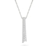 Thumbnail Image 1 of 1/2 CT. T.W. Journey Lab-Grown Diamond Double Bar Drop Pendant in Sterling Silver