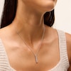 Thumbnail Image 2 of 1/2 CT. T.W. Journey Lab-Grown Diamond Double Bar Drop Pendant in Sterling Silver