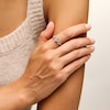 Thumbnail Image 2 of 1/3 CT. T.W. Lab-Grown Diamond Three Stone Open Twist Ring in Sterling Silver