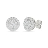 Thumbnail Image 1 of 3/4 CT. T.W. Lab-Grown Multi-Diamond Frame Stud Earrings in Sterling Silver
