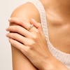 Thumbnail Image 2 of 1/3 CT. T.W. Lab-Grown Diamond Three Stone Open Twist Ring in Sterling Silver with 10K Gold Plate