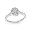 Thumbnail Image 1 of 1/3 CT. T.W. Oval-Shaped Multi-Diamond Frame Engagement Ring in 10K White Gold