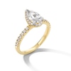 Thumbnail Image 3 of 1-1/3 CT. T.W. Pear-Shaped Certified Lab-Grown Diamond Frame Engagement Ring in 10K Gold (F/SI2)