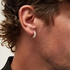 Thumbnail Image 2 of 3/4 CT. T.W. Certified Lab-Grown Diamond Four Stone Hoop Earrings in 10K Gold (F/SI2)