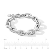 Thumbnail Image 3 of 10.5mm Oval Rolo Chain Bracelet in Hollow Sterling Silver - 8.0”