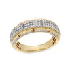 Thumbnail Image 1 of 3/4 CT. T.W. Rectangle Multi-Diamond Segments Ring in 10K Gold