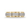 Thumbnail Image 4 of 3/4 CT. T.W. Rectangle Multi-Diamond Segments Ring in 10K Gold
