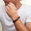 Thumbnail Image 2 of 12.0mm Hexagon Link Bracelet in Solid Stainless Steel with Matte Black Ion Plate - 9.0"