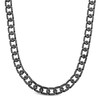 Thumbnail Image 1 of 12.0mm Hexagon Link Necklace in Solid Stainless Steel with Matte Black Ion Plate - 20"