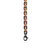 Thumbnail Image 3 of 6.4mm H-Link Bracelet in Solid Stainless Steel with Black and Brown Ion Plate - 9.0"