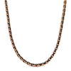 Thumbnail Image 1 of 6.4mm H-Link Necklace in Solid Stainless Steel with Black and Brown Ion Plate - 24"