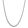 Thumbnail Image 1 of 3.0mm Franco Snake Chain Necklace in Solid Stainless Steel with Black Ion Plate - 24"