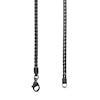 Thumbnail Image 3 of 3.0mm Franco Snake Chain Necklace in Solid Stainless Steel with Black Ion Plate - 24"