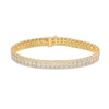 Thumbnail Image 1 of 8 CT. T.W. Certified Lab-Grown Diamond Triple-Row Bracelet in 10K Gold (I/SI2)