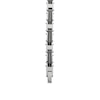 Thumbnail Image 3 of 1/2 CT. T.W. Black Diamond Riveted Link Bracelet in Stainless Steel and Black Ion Plate - 8.5"