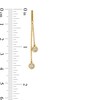 Thumbnail Image 3 of 1/20 CT. T.W. Diamond Miracle Double Chain Drop Earrings in Sterling Silver with 10K Gold Plate