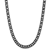 Thumbnail Image 1 of 9.5mm Curb Chain Necklace in Solid Stainless Steel with Black Ion Plate - 24"