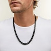 Thumbnail Image 2 of 9.5mm Curb Chain Necklace in Solid Stainless Steel with Black Ion Plate - 24"
