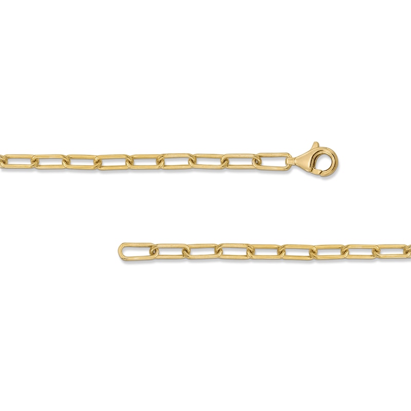 Main Image 3 of 1/5 CT. T.W. Multi-Diamond Heart Charm Bracelet in Sterling Silver with 10K Gold Plate - 7.5"